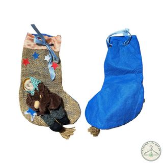 OE1.7 Calza decorativa natalizia con bambola in st