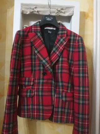 Giacca tartan donna