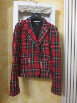 Giacca tartan donna