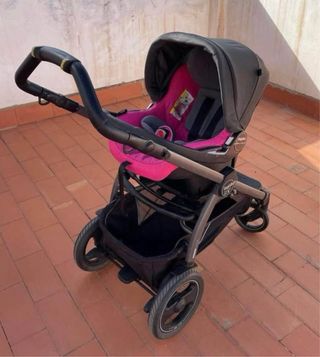 Carrito Bebé Peg Perego 3 en 1 Rosa