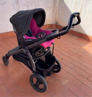 Carrito Bebé Peg Perego 3 en 1 Rosa
