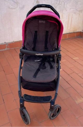 Carrito Bebé Peg Perego 3 en 1 Rosa