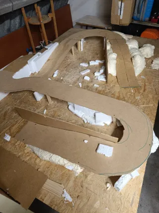 Proyecto Scalextric madera