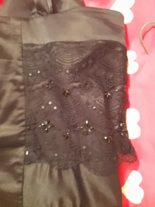 Precioso corpiño fiesta talla XXXL negro