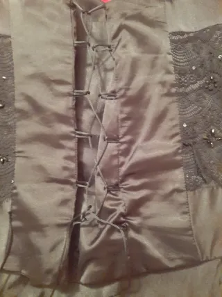 Precioso corpiño fiesta talla XXXL negro