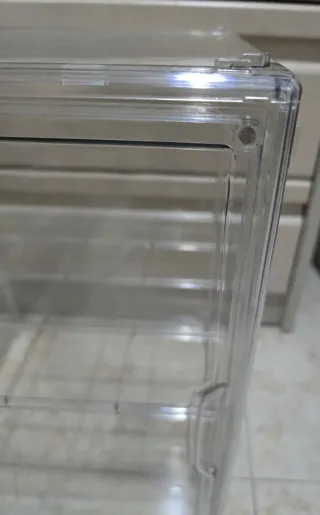 Caja de almacenamiento de plástico transparente