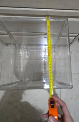 Caja de almacenamiento de plástico transparente