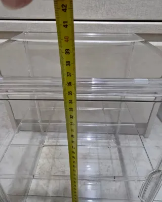 Caja de almacenamiento de plástico transparente