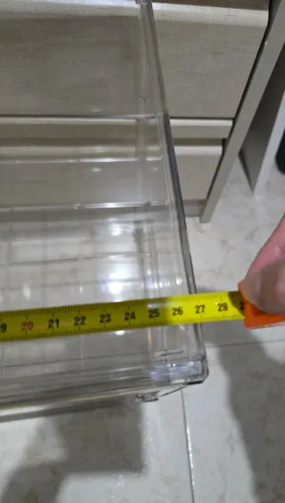 Caja de almacenamiento de plástico transparente