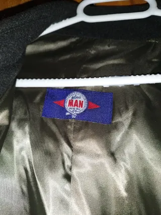 Abrigo largo lana alpaca XXL negro. Estilo Loden