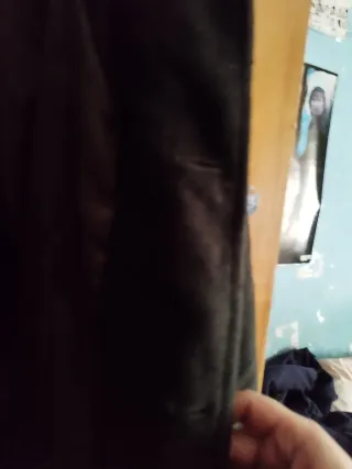 Abrigo largo lana alpaca XXL negro. Estilo Loden