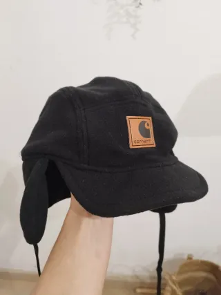 Gorra Carhartt Invierno Orejeras Marrón Negra