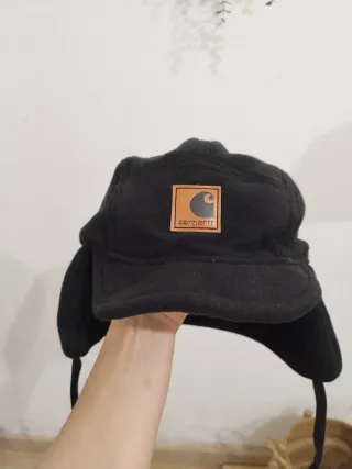 Gorra Carhartt Invierno Orejeras Marrón Negra