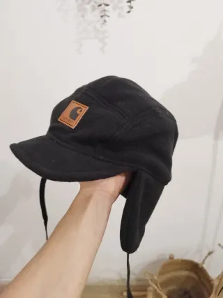 Gorra Carhartt Invierno Orejeras Marrón Negra