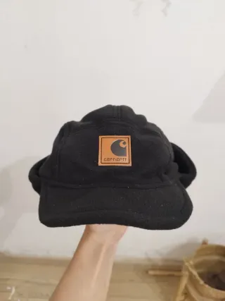 Gorra Carhartt Invierno Orejeras Marrón Negra