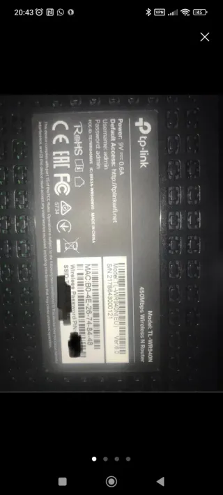 Router TP LINK TL-WR940N negro