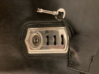 Maletín de cuero Emilio Tucci negro