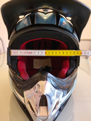 Casco Motocross Blu/Bianco