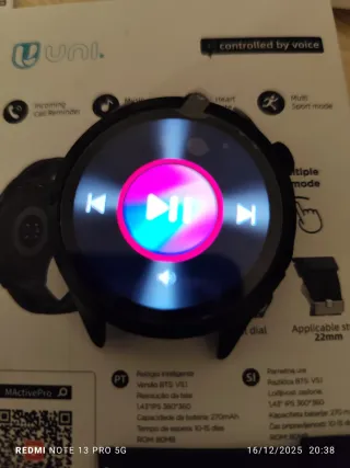 Smartwatch Unicall GT4 MAX Nero/Argento