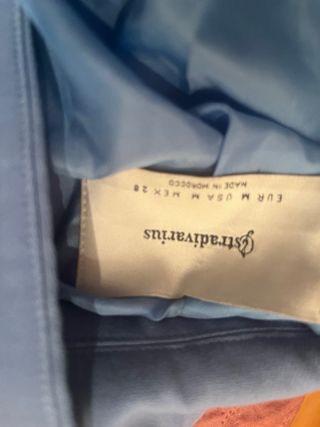 Trench Stradivarius azul