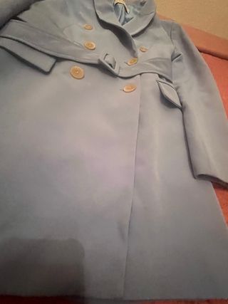 Trench Stradivarius azul