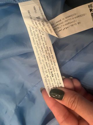 Trench Stradivarius azul