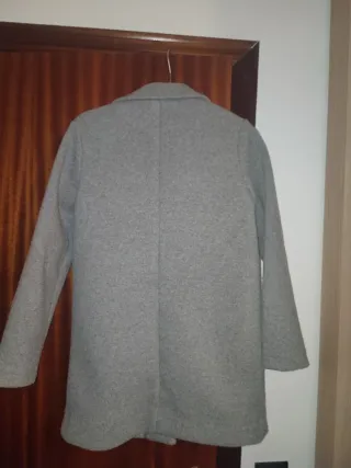 Abrigo paño niña gris