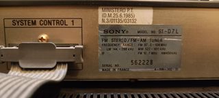 Sistema Audio SONY Ampli 100W Doble Pletina Radio