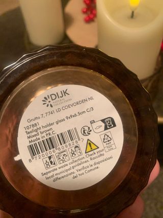 3 Velas LED Marfil con Temporizador y portavelas