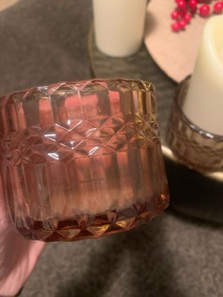 3 Velas LED Marfil con Temporizador y portavelas