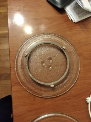 Plato de cristal para microondas