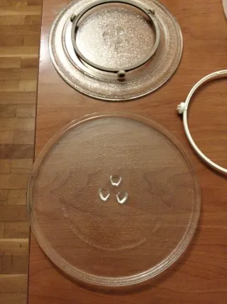 Plato de cristal para microondas