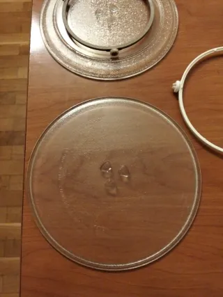 Plato de cristal para microondas