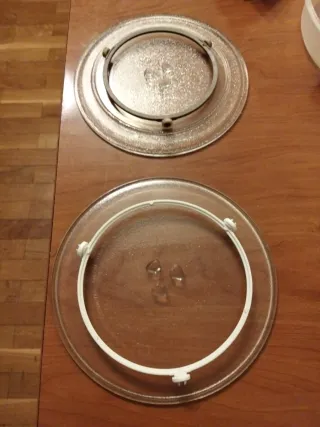 Plato de cristal para microondas