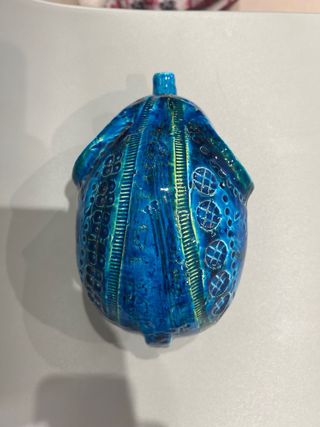 Grande elefante Bitossi vintage blu