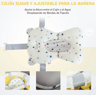 Bañera bebé plegable amarilla