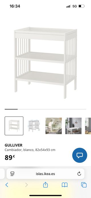 Cambiador GULLIVER Blanco IKEA