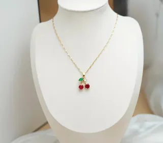 Colgante Acero Inoxidable Cerezas