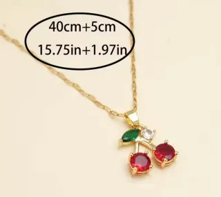 Colgante Acero Inoxidable Cerezas