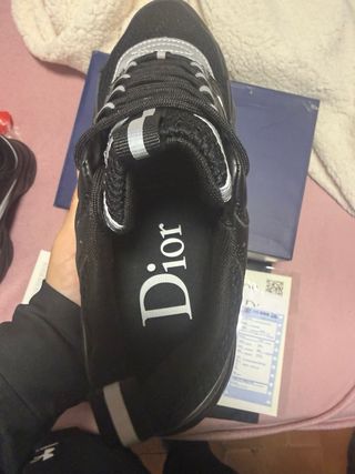 Tenis Dior Negro/Plata