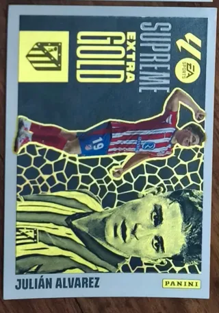 Cromo Julián Álvarez Supreme Extra Gold