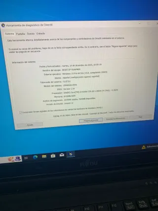 Portátil Fujitsu Lifebook Nuevo