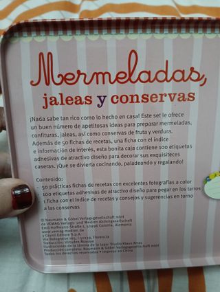 CAJA MERMELADAS JALEAS Y CONSERVAS.(COCINA)