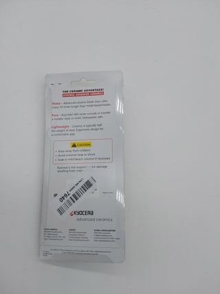 Kyocera lavava CP-10-NRD, Pelador Horizontal, Cuchilla Afilada de cerámica de Zirconia, Liviana, no corrosiva, Apta para lavavaj