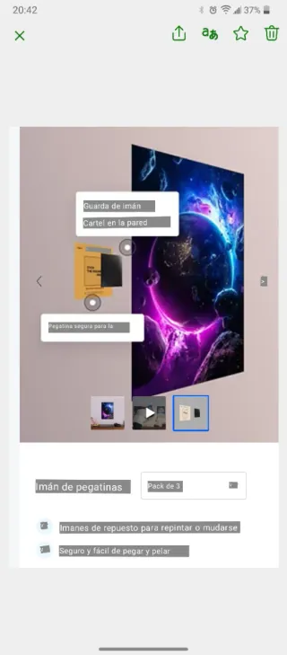 Accesorios montaje pósters Displate