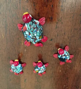 Tartarughe in vetro vintage