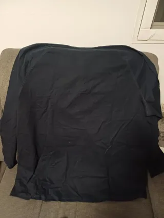 Camiseta Henley Manga Larga Amazon Essentials Negr