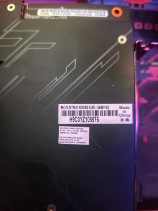 Asus ROG Strix RX 580 8GB Scheda Video