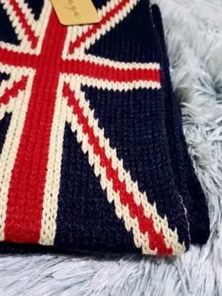 Bufanda Unisex Bandera UK nueva azul rojo mujer