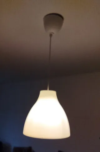 Lámpara colgante Ikea blanca